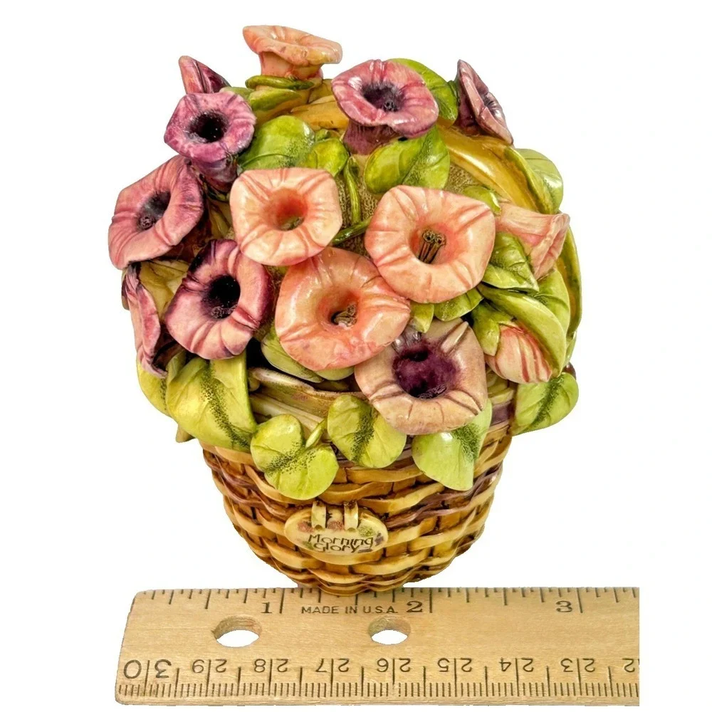 Harmony Kingdom Longaberger Morning Glory Basket Trinket Box 2000 Limited Ed - Picture 11 of 16